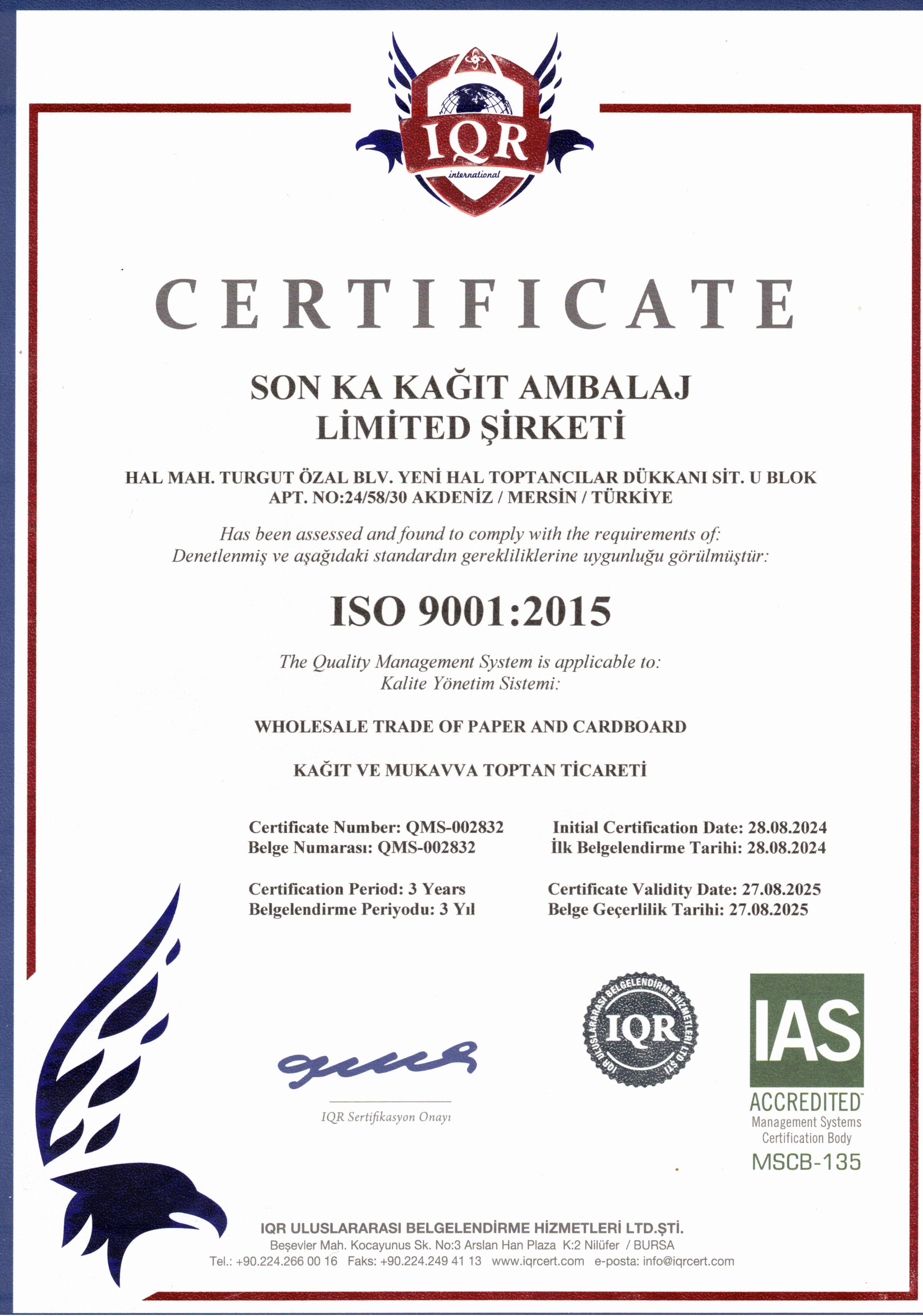 ISO 9001 2015